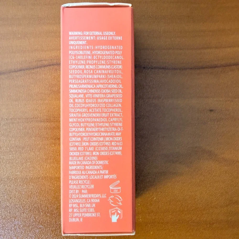 Summer Fridays Dream Lip Oil Pink Cloud Nuage Rose 4.5ml High Shine Hydrating